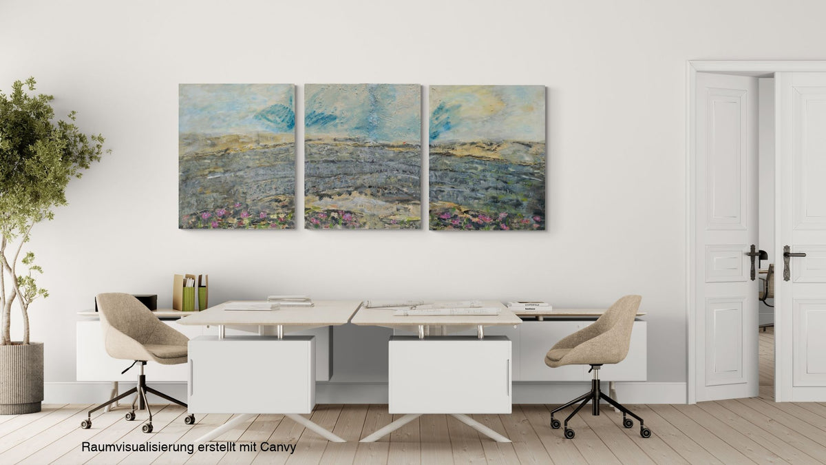 Triptychon Schichtungen Creux du Van